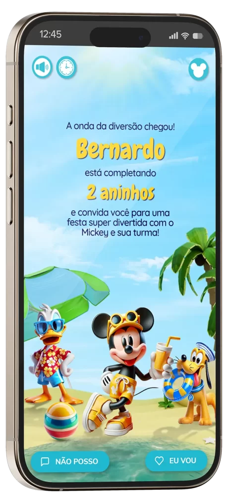 Mickey Na Praia