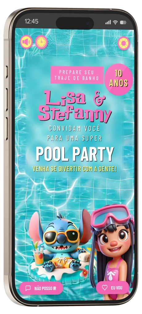 convite interativo lilo e stitch